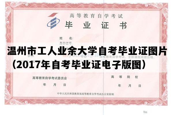 温州市工人业余大学自考毕业证图片（2017年自考毕业证电子版图）