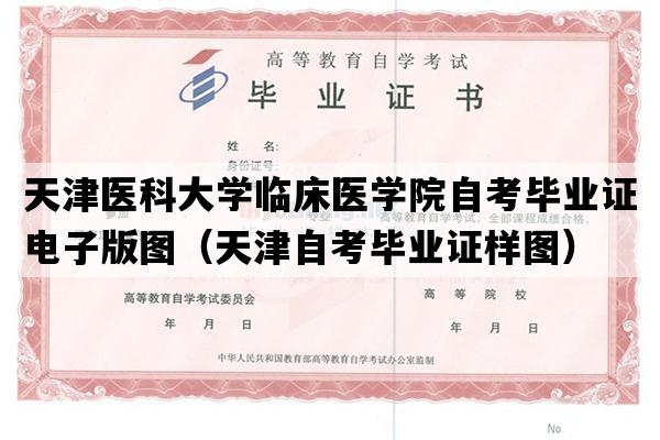 天津医科大学临床医学院自考毕业证电子版图（天津自考毕业证样图）