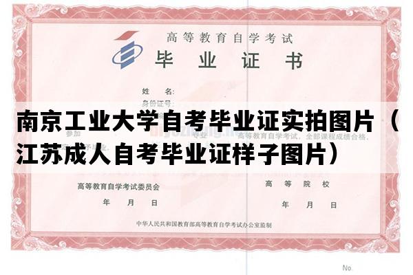 南京工业大学自考毕业证实拍图片（江苏成人自考毕业证样子图片）