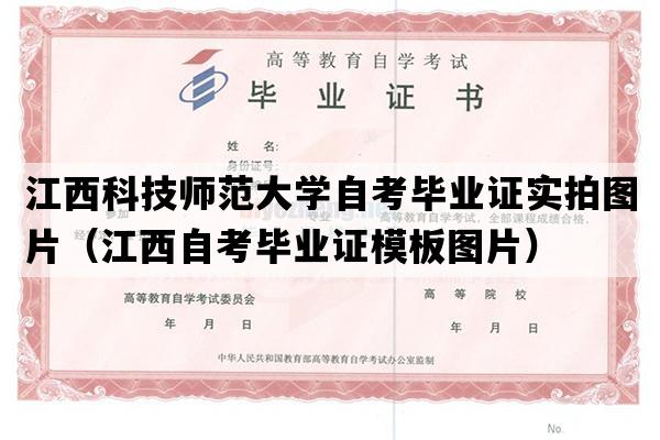 江西科技师范大学自考毕业证实拍图片（江西自考毕业证模板图片）