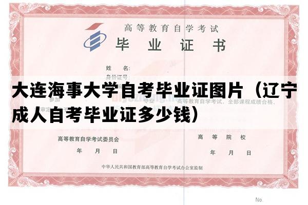 大连海事大学自考毕业证图片（辽宁成人自考毕业证多少钱）