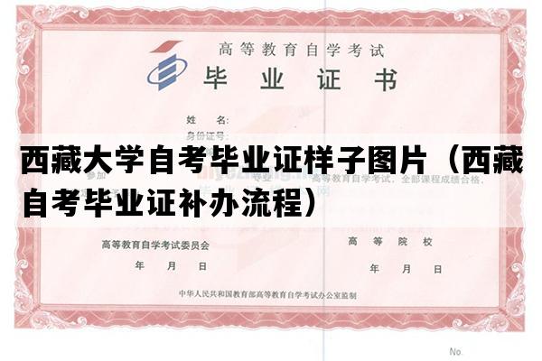 西藏大学自考毕业证样子图片（西藏自考毕业证补办流程）