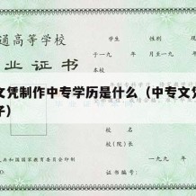 中专文凭制作中专学历是什么（中专文凭是什么样子）