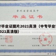 中专毕业证图片2021高清（中专毕业证图片2021高清版）