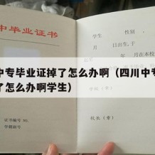 四川中专毕业证掉了怎么办啊（四川中专毕业证掉了怎么办啊学生）