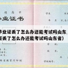 中专毕业证丢了怎么办还能考试吗山东（中专毕业证丢了怎么办还能考试吗山东省）