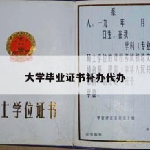 大学毕业证书补办代办