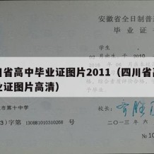 四川省高中毕业证图片2011（四川省高中毕业证图片高清）