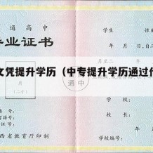 中专文凭提升学历（中专提升学历通过什么途径好）