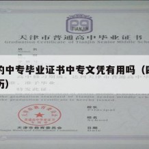 四川的中专毕业证书中专文凭有用吗（四川中专学历）