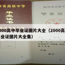 2000高中毕业证图片大全（2000高中毕业证图片大全集）