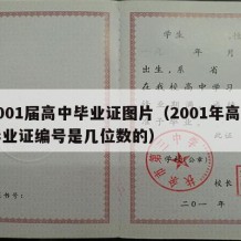 2001届高中毕业证图片（2001年高中毕业证编号是几位数的）