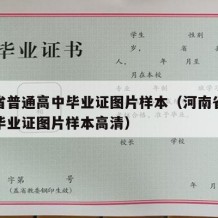 河南省普通高中毕业证图片样本（河南省普通高中毕业证图片样本高清）