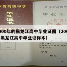 2000年的黑龙江高中毕业证图（2002年黑龙江高中毕业证样本）