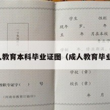 成人教育本科毕业证图（成人教育毕业证）