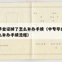 中专毕业证掉了怎么补办手续（中专毕业证掉了怎么补办手续流程）