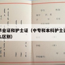 中专毕业证和护士证（中专和本科护士资格证有什么区别）