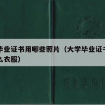 大学毕业证书用哪些照片（大学毕业证书照片穿什么衣服）