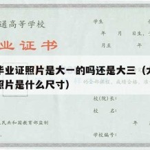 大学毕业证照片是大一的吗还是大三（大学毕业证照片是什么尺寸）