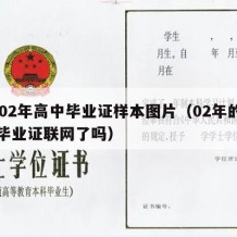 2002年高中毕业证样本图片（02年的高中毕业证联网了吗）