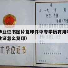 中专毕业证书图片复印件中专学历有用吗（中专毕业证怎么复印）