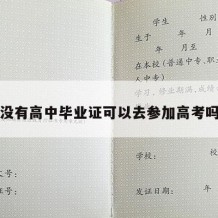 没有高中毕业证可以去参加高考吗