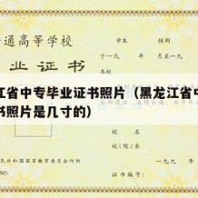 黑龙江省中专毕业证书照片（黑龙江省中专毕业证书照片是几寸的）