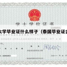 泰国大学毕业证什么样子（泰国毕业证含金量高吗）