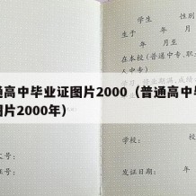 普通高中毕业证图片2000（普通高中毕业证图片2000年）