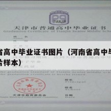 河南省高中毕业证书图片（河南省高中毕业证书图片样本）