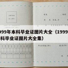 1999年本科毕业证图片大全（1999年本科毕业证图片大全集）