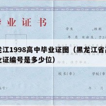 黑龙江1998高中毕业证图（黑龙江省高中毕业证编号是多少位）