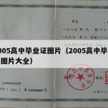 2005高中毕业证图片（2005高中毕业证图片大全）