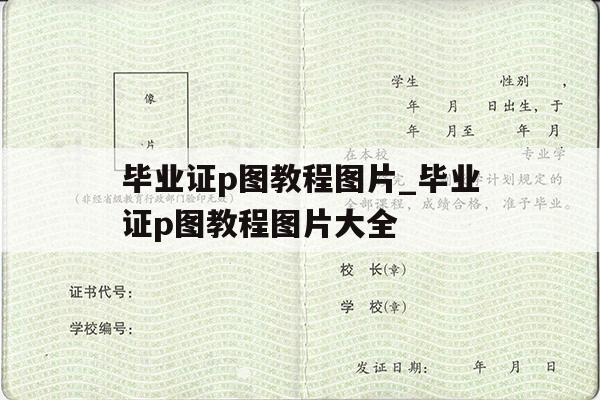 毕业证p图教程图片_毕业证p图教程图片大全