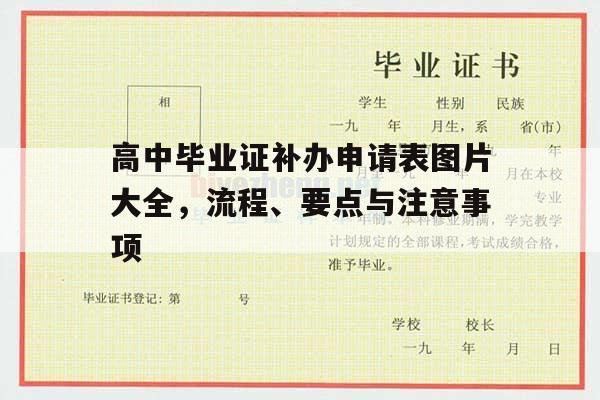 高中毕业证补办申请表图片大全，流程、要点与注意事项