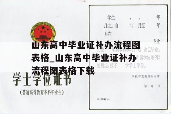 山东高中毕业证补办流程图表格_山东高中毕业证补办流程图表格下载